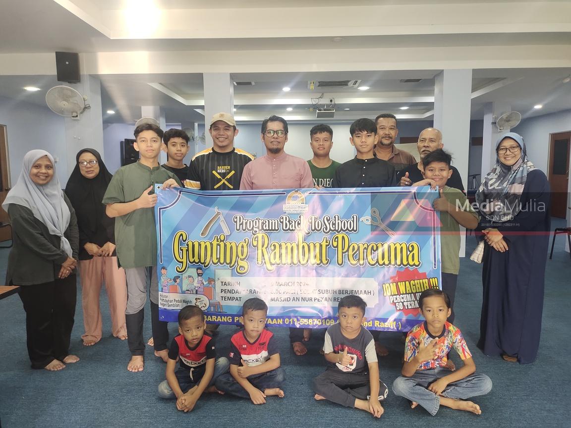 NGO anjur program gunting rambut percuma, ringankan beban ibu bapa 7