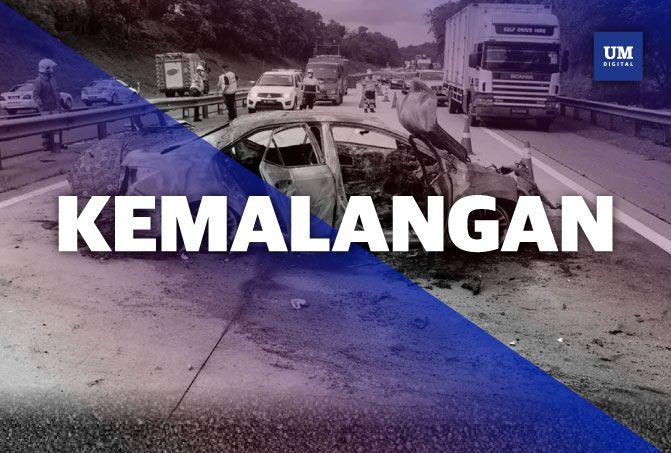 Penunggang, pembonceng motosikal maut nahas tiga kenderaan