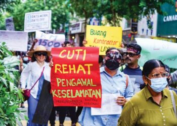 SUDAH tiba masanya pihak kerajaan memandang serius keperluan untuk melindungi dan memperjuangkan kesejahteraan pekerja. – UTUSAN/AMIR KHALID