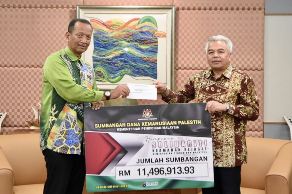 KPM serah dana Kemanusiaan Palestin RM11.5 juta