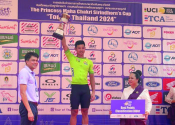 IZZAT Hilmi Abdul Halil membawa pulang Jersi Hijau selaku Raja Pecut keseluruhan Tour of Thailand (ToT) 2024.