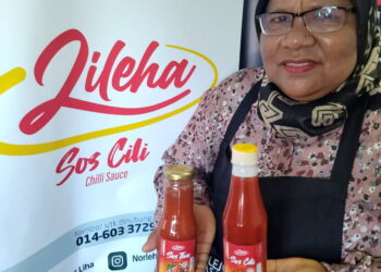Produk sos jenama Cili Zileha yang diusahakan Noor Liha Hussain kini dijual di pasar raya kawasan dan beliau berhasrat menambah lagi jaringan pasaran produknya.