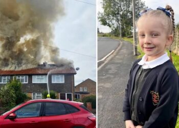 OLIVIA Patterson (kanan) memasuki rumahnya yang terbakar untuk menyelamatkan ibu dan dua adiknya.-AGENSI