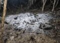 LOKASI serpihan tulang mangsa yang dibakar ditemukan di Kampung Kipaliu, Ranau.