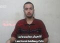 TANGKAP layar video ucapan Hersh Goldberg-Polin yang dimuat naik di saluran Telegram Hamas.-AGENSI