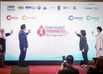 LUKANISMAN melancarkan program ‘Stand Against Prediabetes; Don’t Sugarcoat It’s (SAPd) dengan tema ‘Saring, Sahkan, Runding dan Ubah’ di Putrajaya. - UTUSAN/FAIZ ALIF ZUBIR