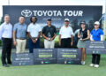 GALVEN Green (tengah) muncul juara Jelajah Toyota yang berlangsung di Glenmarie Golf and Country Club, hari ini.