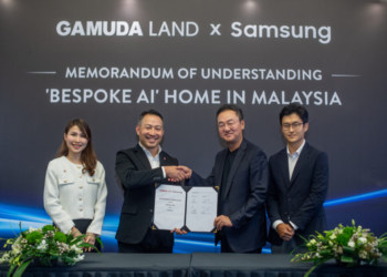 GAMUDA Land dan Samsung Malaysia Electronics bekerjasama menggabungkan teknologi kecerdasan buatan (AI) dalam rumah.