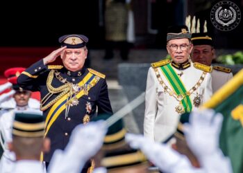 Yang di-Pertuan Agong, Sultan Ibrahim Sultan Iskandar dan Perdana Menteri, Datuk Seri Anwar Ibrahim.