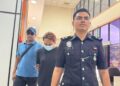 MOHD. Rizal Zainal Abiddin (tengah) ketika dibawa di Mahkamah Sesyen Butterworth, Pulau Pinang hari ini