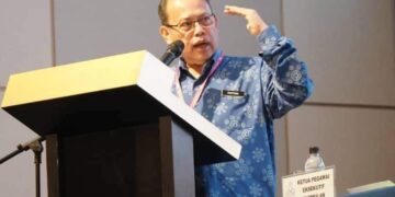 ABDUL Fattah Abdullah ketika berucap sempena majlis perasmian MAN Angkasa Pulau Pinang di Bertam Resort, Kepala Batas, Pulau Pinang