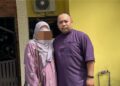 SITI Noraida Hassan bersama suaminya.