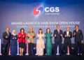 LIM Hui Ying (tengah) ketika pelancaran rasmi jenama dan logo baharu CGS International Securities Malaysia di Kuala Lumpur semalam. - UTUSAN/SADDAM YUSOFF