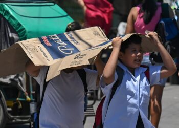 INDEKS haba di Bandar Dagupan, Pangasinan pernah mencapai rekod tertinggi pada 53 darjah Celsius pada 2021. -AGENSI