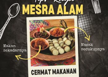 PERLU berjimat cermat dalam pengambilan makanan supaya kekal sihat. – GAMBAR HIASAN.