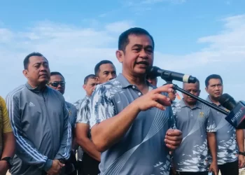 MARULI Simanjuntak, bercakap kepada pemberita di Pantai Pandawa, Bali hari ini.-ANTARA