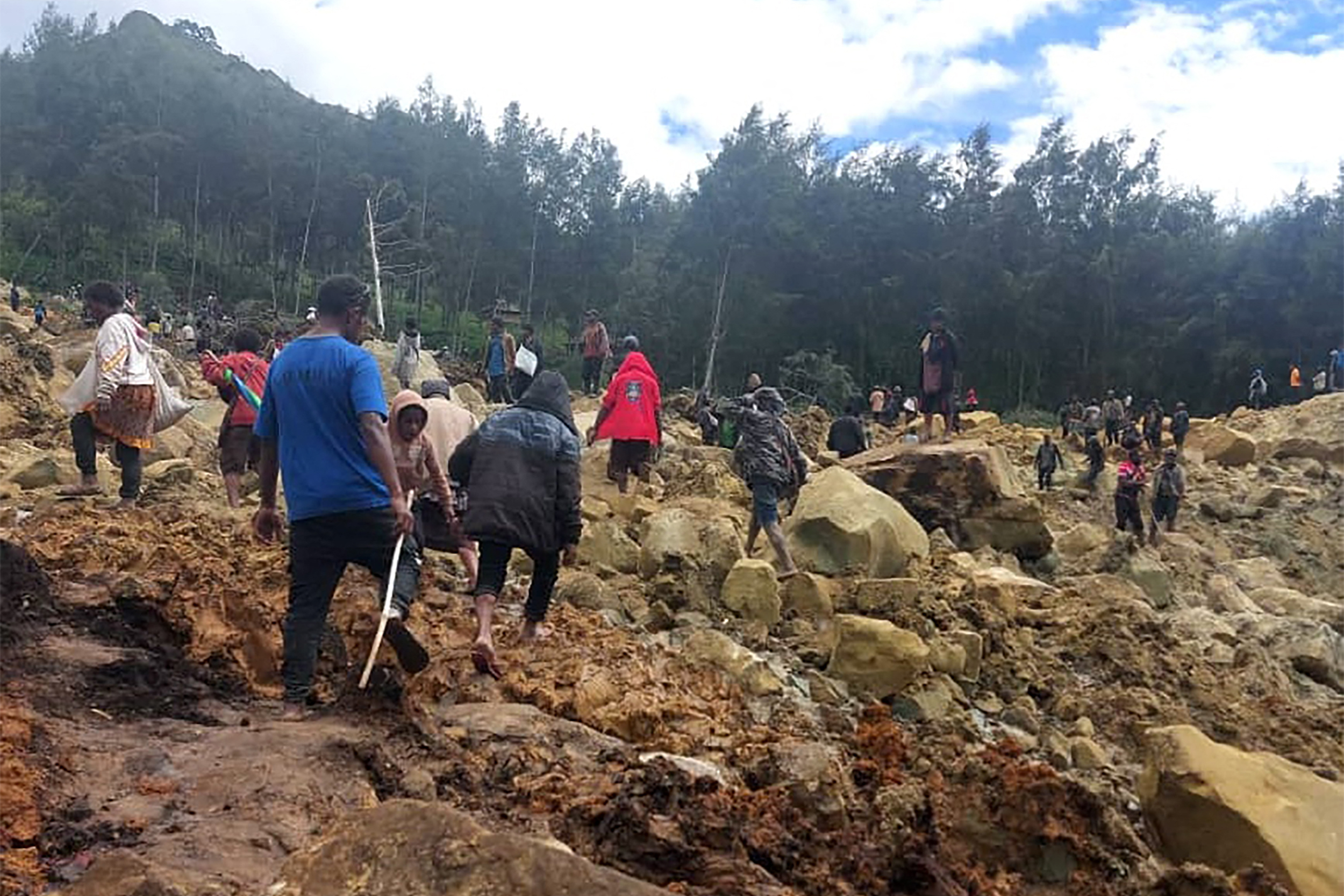 Lebih 300 maut akibat tanah runtuh di Papua New Guinea