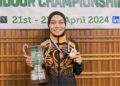NOR Farah Ain Abdullah meraih emas dalam acara  individu wanita pada Kejohanan Boling Padang Dalam Dewan Dunia 2024 di Guernsey