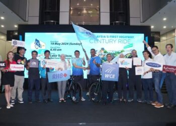 SEKITAR Majlis perasmian RHB WCE Century Ride 2024, bersama barisan penaja yang berlangsung pada Januari lalu.