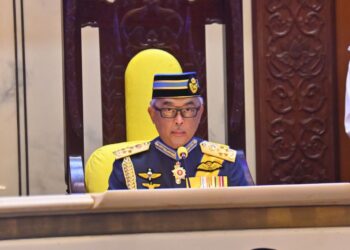 AL-SULTAN ABDULLAH Ri'ayatuddin Al-Mustafa Billah Shah bertitah pada Mesyuarat Pertama Penggal ketiga Dewan Undangan Negeri (DUN) kali ke-15 di Wisma Sri Pahang di Kuantan, Pahang.