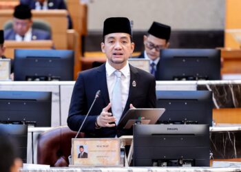 ONN HAFIZ Ghazi menjawab soalan dalam Sidang DUN Johor di Kota Iskandar, Iskandar Puteri.
