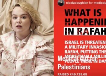 NICOLA Coughlan menyatakan sokongan terbuka kepada penduduk Rafah.