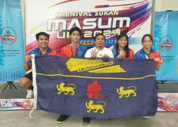 Universiti Malaya (UM) dinobatkan sebagai pasukan terbaik skuasy di Karnival Sukan Universiti Malaysia (MASUM) 2024, semalam.