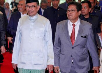 ANWAR Ibrahim ketika hadir majlis peluncuran Strategi Pembanterasan Rasuah Nasional (NACS) 2024-2028 di sini, kelmarin.