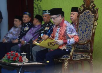 TENGKU Muhammad Fakhry Petra bertitah semasa mencemar duli merasmikan Sekolah Tahfiz Al-Quran Al-Furqan di Pusat Pemulihan Akhlak, Machang, Kelantan-UTUSAN/KAMARUL BISMI KAMARUZAMAN