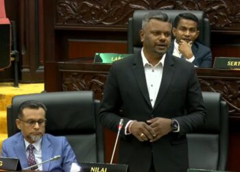 J. ARUL Kumar ketika menjawab soalan pada sesi pertanyaan lisan hari ketiga Persidangan Pertama (Perasmian) Penggal Kedua, DUN Negeri Sembilan Yang Ke-15 di Seremban hari ini.