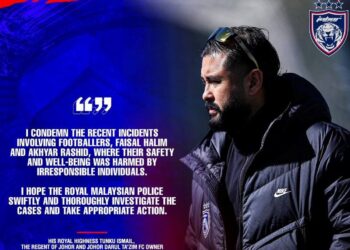 KENYATAAN Pemangku Sultan Johor yang juga pemilik Johor Darul Ta'zim (JDT), Tunku Mahkota Ismail Sultan Ibrahim berhubung serangan terhadap Faisal Halim dan Akhyar Rashid.