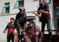 SEORANG wanita Palestin yang cedera dalam serangan Israel dikejarkan ke hospital di Rafah, di selatan Gaza 7 Mei lalu. -AGENSI