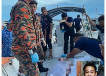 MAYAT Hafiz Nursalam Ahmad  yang hilang ketika mencari kerang di Pantai Tenglu Laut, Mersing ditemukan kira-kira satu kilometer dari pantai.