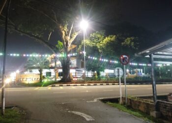 LOKASI nahas di Jalan Taming Sari, Melaka.