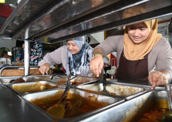 PENIAGA kedai makan mungkin tidak akan menurunkan harga kerana tidak semua hidangan menggunakan telur.