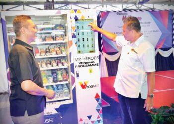 Program My Heroes Vending Machine kelolaan Jabatan Hal Ehwal Veteran Angkatan Tentera Malaysia membantu veteran ATM menjana pendapatan baharu.