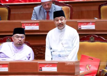 MOHD. Nassaruddin Daud semasa sidang Dewan Undangan Negeri Kelantan (DUN) Ke-15 di Kompleks Kota Darulnaim, Kota Bharu, Kelantan hari ini-IHSAN UPKN