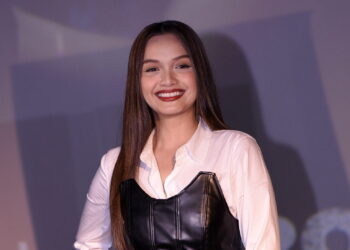 KUALA LUMPUR 16 APRIL 2024 - Azira Syafinaz pada Majlis pelancaran filem Syeriff dan sidang media yang diadakan di GSC Mid Valley pada malam semalam. / M Firdaus M Johari