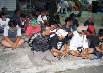 PATI yang ditahan dalam Op Bersepadu yang dijalankan di Tawau baru-baru ini-IHSAN ESSCOM