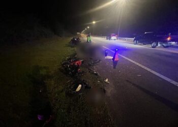 KEADAAN kemalangan membabitkan seorang anggota polis yang sedang melakukan tugas Op Samseng Jalanan di Kilometer 36 (arah selatan) Lebuhraya Kajang-Seremban (Lekas) di Seremban awal pagi tadi.