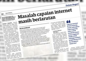 KERATAN laporan akhbar Utusan Malaysia.