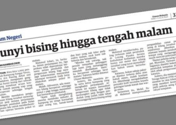KERATAN laporan Utusan Malaysia.