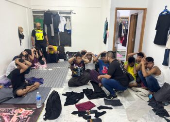 WARGA Myanmar yang ditahan polis dalam serbuan di Kajang dan Cheras, malam tadi