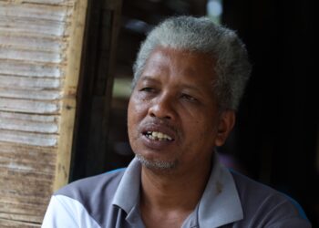 ROSLI MahadI ketika ditemui di Kampung Bersah, Pos Kuala Mu di Sungai Siput. - UTUSAN