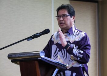 KETUA  Pesuruhjaya SPRM, Tan Sri Azam Baki berucap ketika Persidangan Meja Bulat bersama bank-bank komersial di Hotel Pacific Regency hari ini. / M.FIRDAUS M.JOHARI