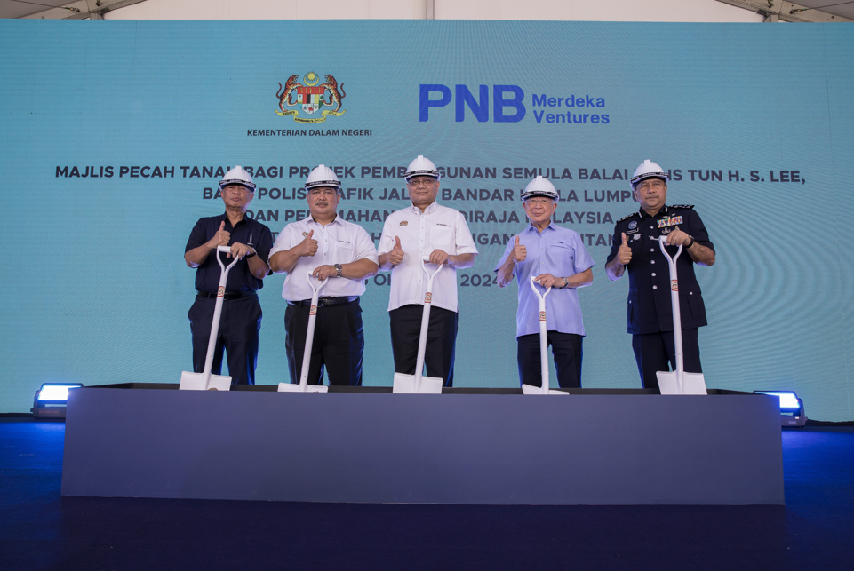 PMVSB pecah tanah pembangunan semula Balai Polis Tun H.S. Lee
