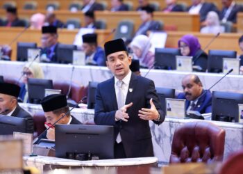 ONN Hafiz dalam sesi penggulungan Belanjawan Johor 2025 pada sidang DUN Johor di Kota Iskandar, di sini semalam.