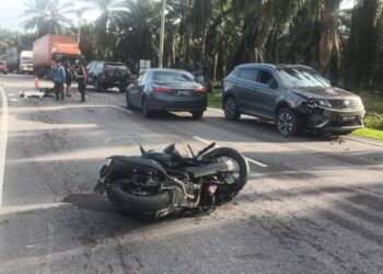 KEMALANGAN di Jalan Jasin-Merlimau, Melaka yang mengorbankan seorang mahasiswa UiTM Kampus Jasin.