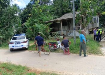 SEORANG lelaki menghidap oenyakit tibi meninggal dunia dalam rumah di Kampung Kuala Ping, Hulu Terengganu, semalam. - MEDIA SOSIAL