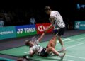 Chen Tang Jie-Toh Ee Wei tewas kepada pasangan China, Jiang Zhen Bang-Wei Ya Xin 17-21, 21-18, 18-21 pada aksi separuh akhir Terbuka Denmark 2025 di Jyske Bank Arena, Odense hari ini.